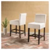 Set Of 2 26" Lopez Fabric Counter Height Barstools - Christopher Knight Home