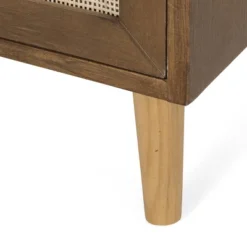 Boyes Contemporary End Table With Hutch Walnut/Natural/Antique Gold - Christopher Knight Home -Christopher Knight Home GUEST e7d3b030 834d 459a 9202 1eaec47564b5