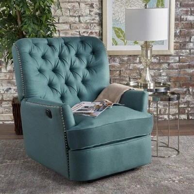 Salomo Tufted Fabric Power Recliner - Christopher Knight Home 3 Salomo Tufted Fabric Power Recliner - Christopher Knight Home