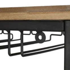 Fritsche Modern Industrial 47 Bottle Floor Wine Rack Natural/Black - Christopher Knight Home -Christopher Knight Home GUEST e980f5ea 772d 4f54 a645 97ea7713a35f