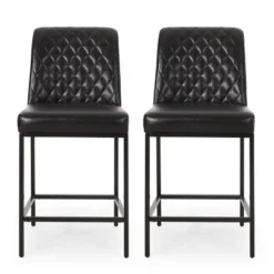 2pc Osgood Contemporary Diamond Stitch Counter Height Barstools - Christopher Knight Home 25 2pc Osgood Contemporary Diamond Stitch Counter Height Barstools - Christopher Knight Home -Christopher Knight Home GUEST eb4d3c22 9c04 4f5e 9c5e a0cd75874cf8