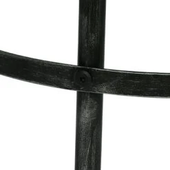 Rivet Modern Industrial Handcrafted Round Mango Wood Side Table Brown/Antique Gunmetal - Christopher Knight Home -Christopher Knight Home GUEST edaffc3f b2db 41a3 8a50 c9743ee2763f