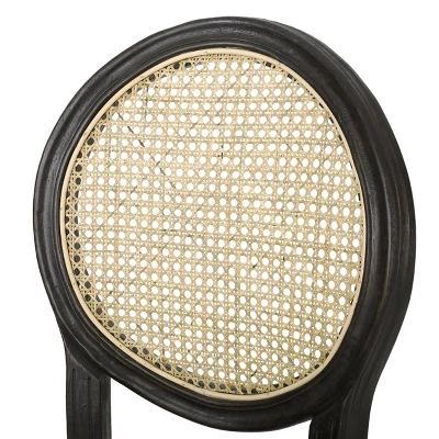 2pc Govan French Country Wooden Counter Height Barstools With Upholstered Seating Charcoal/Black - Christopher Knight Home 11 2pc Govan French Country Wooden Counter Height Barstools With Upholstered Seating Charcoal/Black - Christopher Knight Home - Image 9