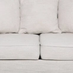 Fairburn Contemporary Pillow Back 3 Seater Sofa Beige/Espresso - Christopher Knight Home -Christopher Knight Home GUEST eefe484b b2a4 4c98 ba14 c9231fcd0d93