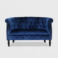 Milani Scroll Arm Loveseat - Christopher Knight Home -Christopher Knight Home GUEST ef09ed37 a1a5 40d9 b6c7 c7de076c545a