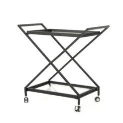 Sherianne Industrial Iron Bar Cart - Christopher Knight Home -Christopher Knight Home GUEST efec272f cfe9 4509 8d2e bda95a147b44