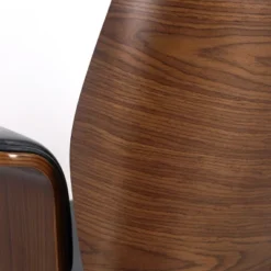 Cannonade Mid-Century Modern Swivel Office Chair Black/Walnut - Christopher Knight Home -Christopher Knight Home GUEST f85a2998 c8d7 4a1f 974e b8e82da8fbf9