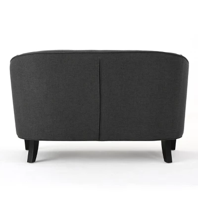 Justine Loveseat Dark Gray - Christopher Knight Home 6 Justine Loveseat Dark Gray - Christopher Knight Home - Image 4