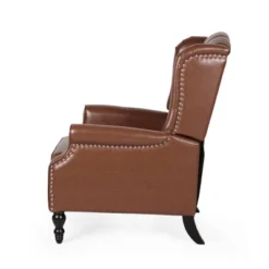 Walter Contemporary Tufted Recliner Cognac Brown/Dark Brown - Christopher Knight Home -Christopher Knight Home GUEST faf8000d 5b17 4945 a1f6 bebefb542067