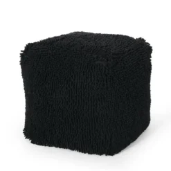 Moloney Modern Microfiber Chenille Cube Pouf - Christopher Knight Home -Christopher Knight Home GUEST fb43f13e 3b74 4c14 8a77 0b0a379f35ce