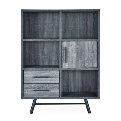 Hulbert Modern Industrial 6 Shelf Multi Functional Cabinet - Christopher Knight Home 13 Hulbert Modern Industrial 6 Shelf Multi Functional Cabinet - Christopher Knight Home - Image 11