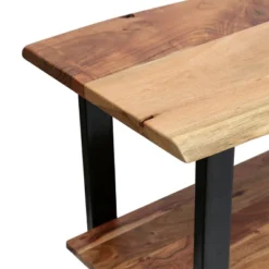 Rooker Handcrafted Modern Industrial Acacia Wood Media Console Table Natural/Black - Christopher Knight Home 11 Rooker Handcrafted Modern Industrial Acacia Wood Media Console Table Natural/Black - Christopher Knight Home -Christopher Knight Home GUEST fe5544b3 95a8 46b9 b830 2b7b5c36800e